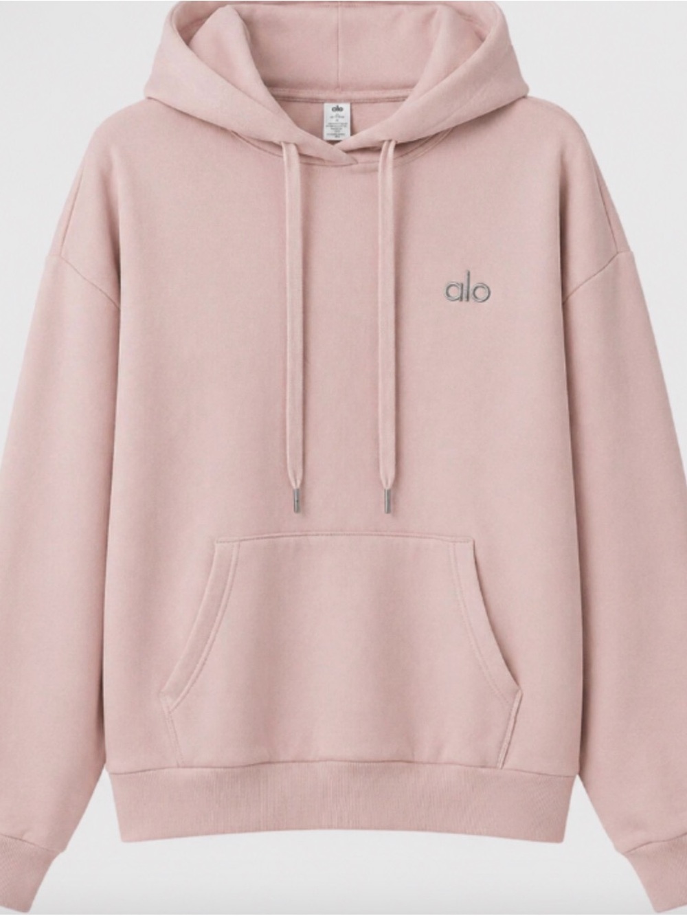 Alo Accolade Hoodie Sweatshirt - Ballet Pink (sku: U3032RG-pink) Size Small